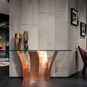 Finisajele metalice in designul interior din sufragerie. Tipuri de finisaje recomandate si idei de integrare in design