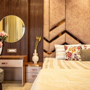 Zonarea prin texturi extreme in dormitor, artificiu de design interior de efect